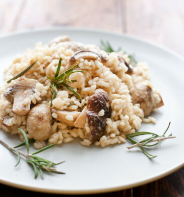 Plato de risotto