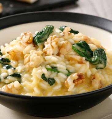 risotto de espinacas